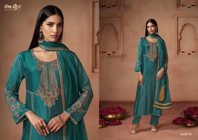 Omtex vareesha stone work dress materials wholesale